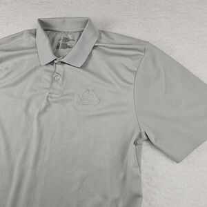 Realtree Polo‎ Shirt Mens 2XL Solid Gray Short Sleeve Stretch Classic Preppy